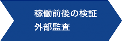 稼働前後の検証 外部監査